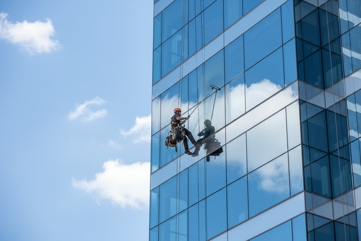 Fensterreinigung für Unternehmensgebäude